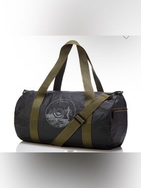 ALOHA Collection Black Duffle with Olive Straps